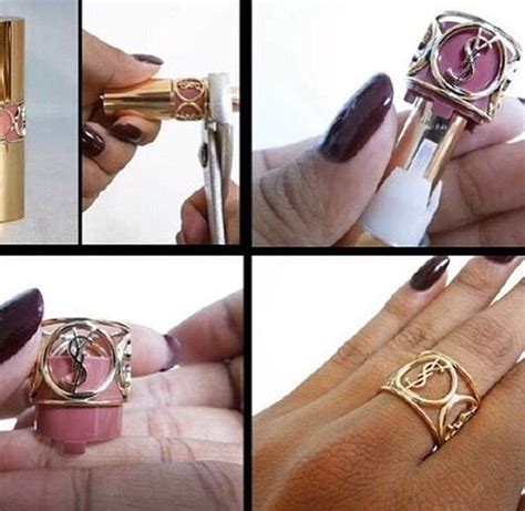 YSL Lipstick Ring Craft Tutorial 